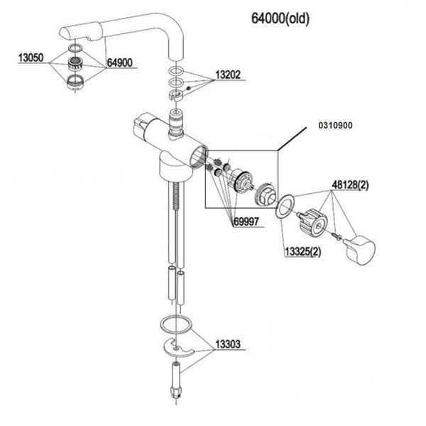 Damixa Parts Architect Kitchen Faucet 64000.00 OLD