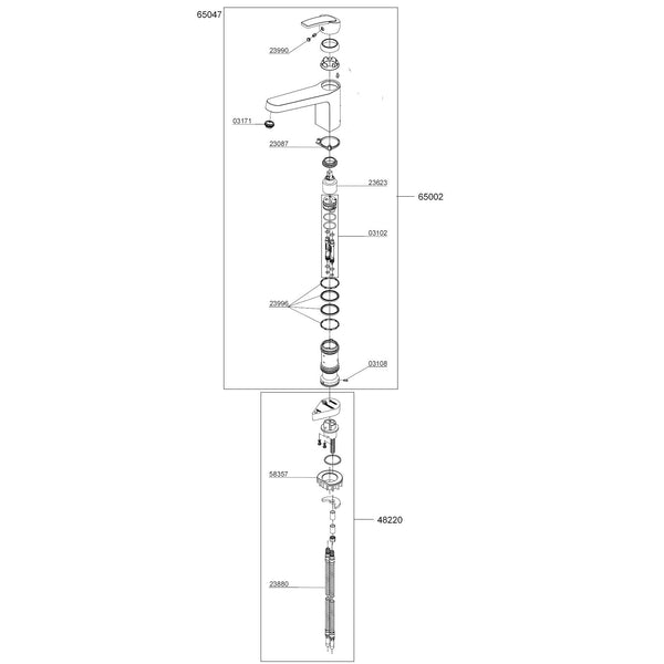 Damixa Slate keukenkraan Artikelnummer 65002.00 / 65047.00 / 65002.74 / 65047.74