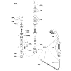 Damixa Parts Gala 3-hole bath tap 70012.00
