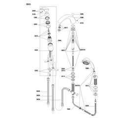 Damixa Parts Gala 3-hole bath tap 70013.00