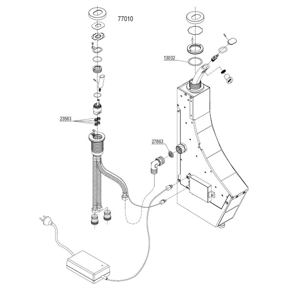 Damixa Parts Illusion Kitchen Mixer Tap 77000.00 / 77010.00