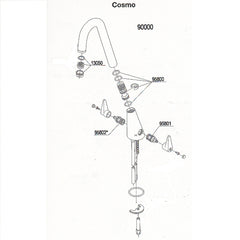 Damixa Parts Cosmo Kitchen Mixer Tap 90000.00