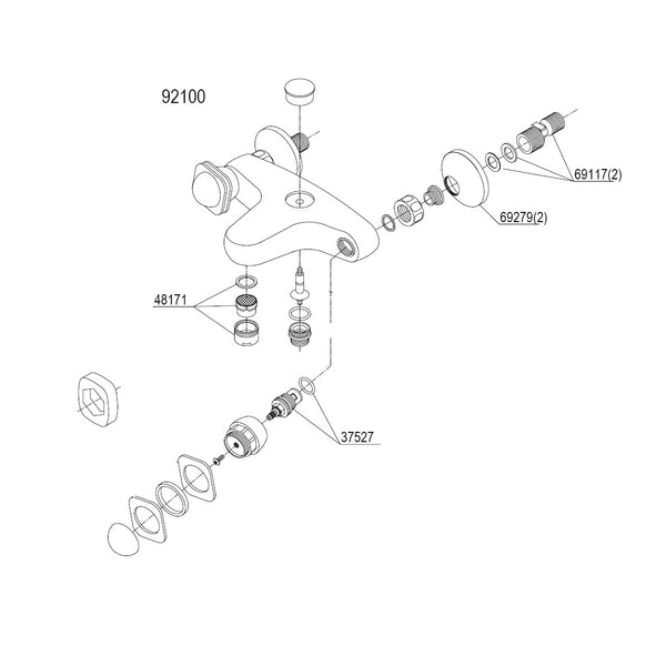 Damixa Parts Galaxy Bath Tap 92100.00