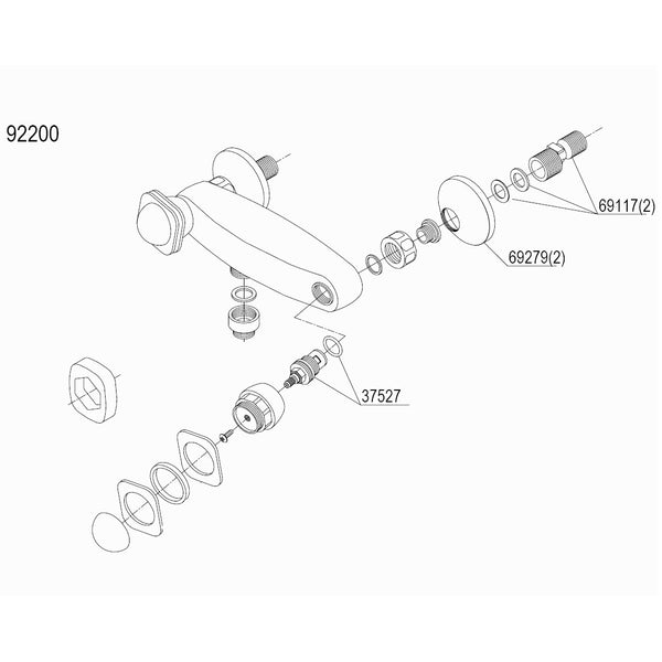 Damixa Parts Galaxy Shower Faucet 92200.00