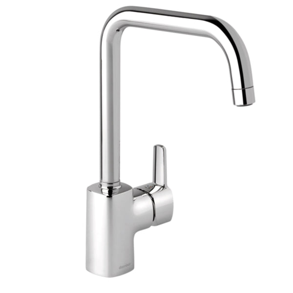 Damixa Pine keukenmengkraan hoge g-uitloop, aansl. 3/8" Staal PVD