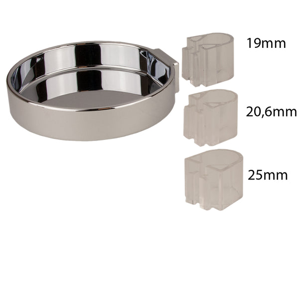 Damixa Soap dish + 3 clamps Item number 23905.00