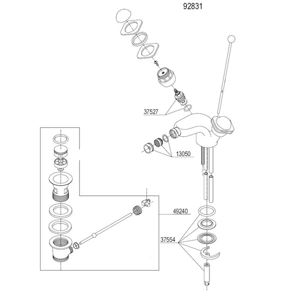 Damixa Parts Galaxy Bidet Tap 92831.00