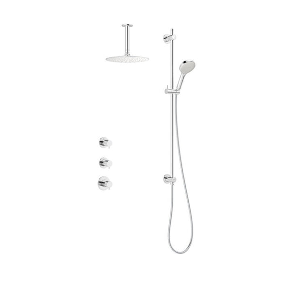 Damixa Silhouet XR 2 afbouwset inbouwthermostaat met stopkranen 57046