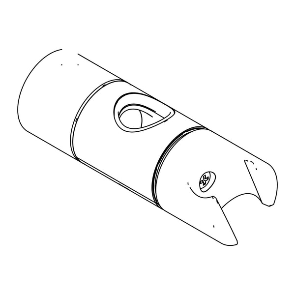 Damixa Glijstuk voor douchestang Ø21 mm Mat brons PVD 03163.88 lijntekening