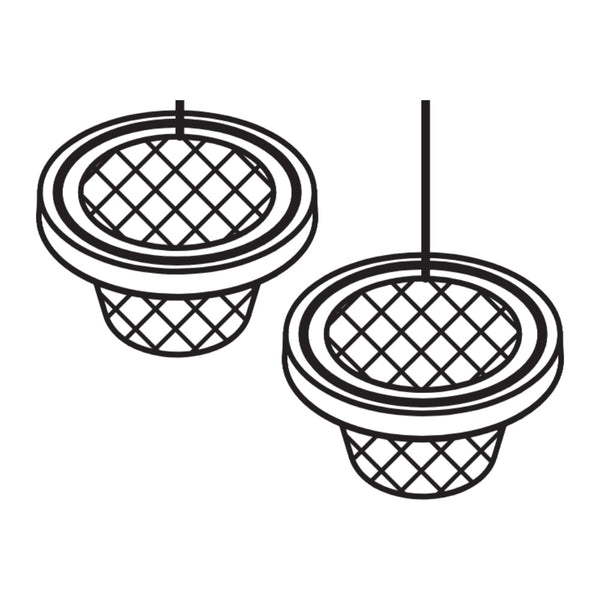 Damixa Filters voor slang (2 stuks) 03205.00 lijntekening