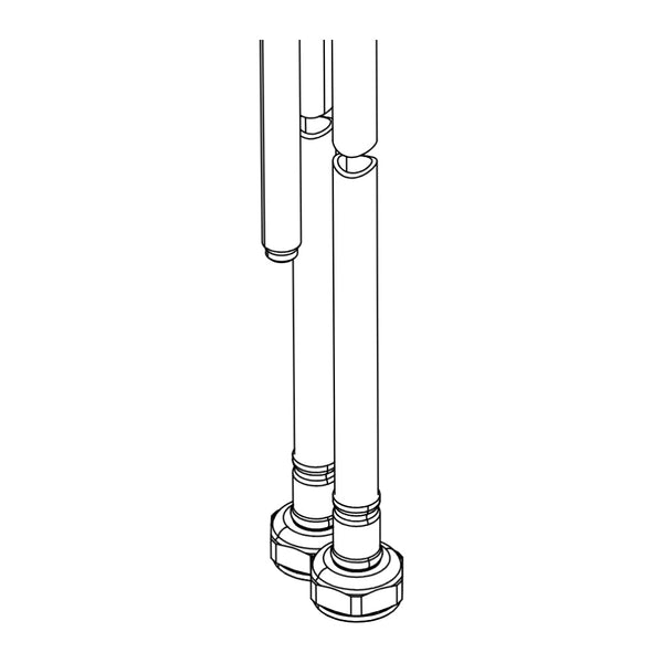 Damixa Aansluitslang DN8 M10x1 450 mm 93050.00 lijntekening