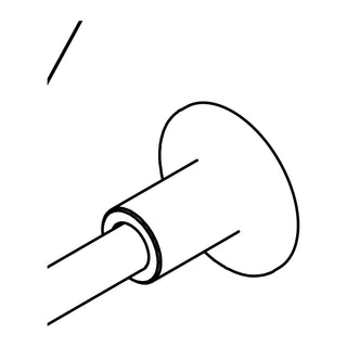 Damixa Muurbeugel Grafiet PVD 93092.55 lijntekening