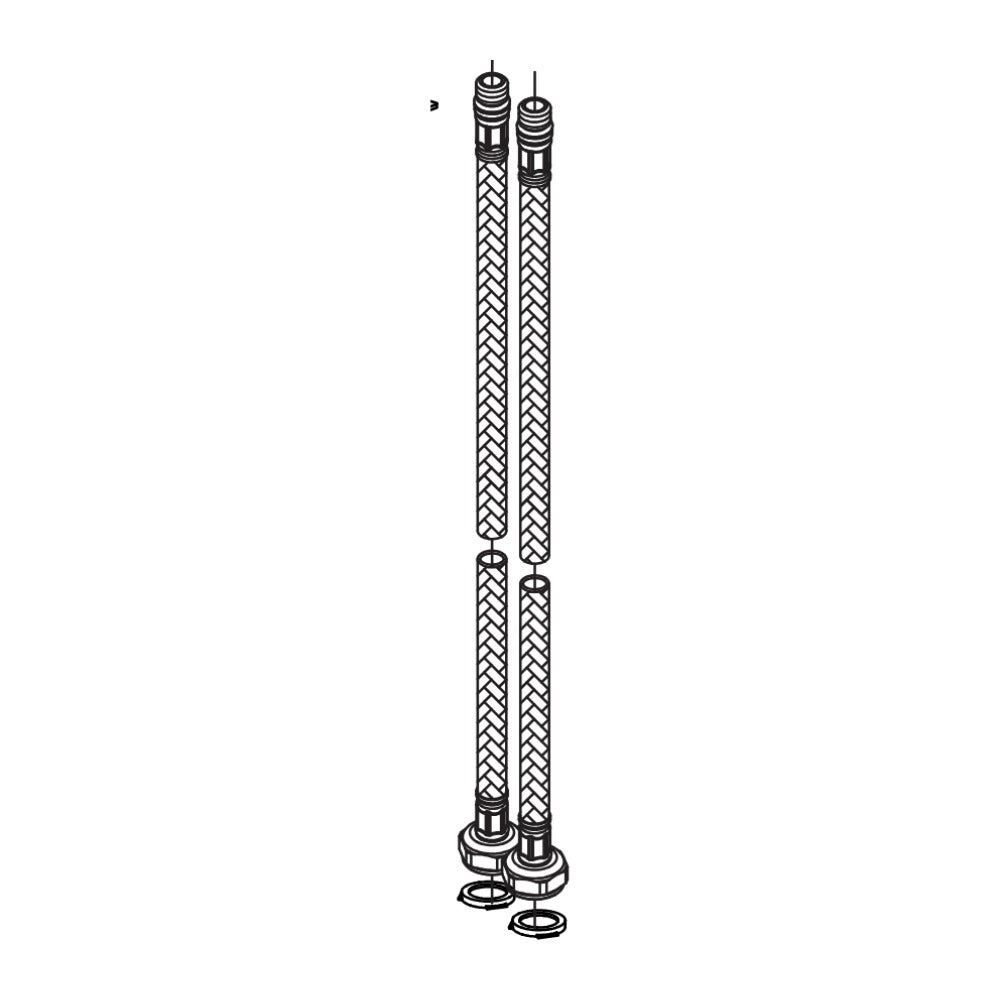 Damixa PEX-aansluitslang M10x1 x 3/8