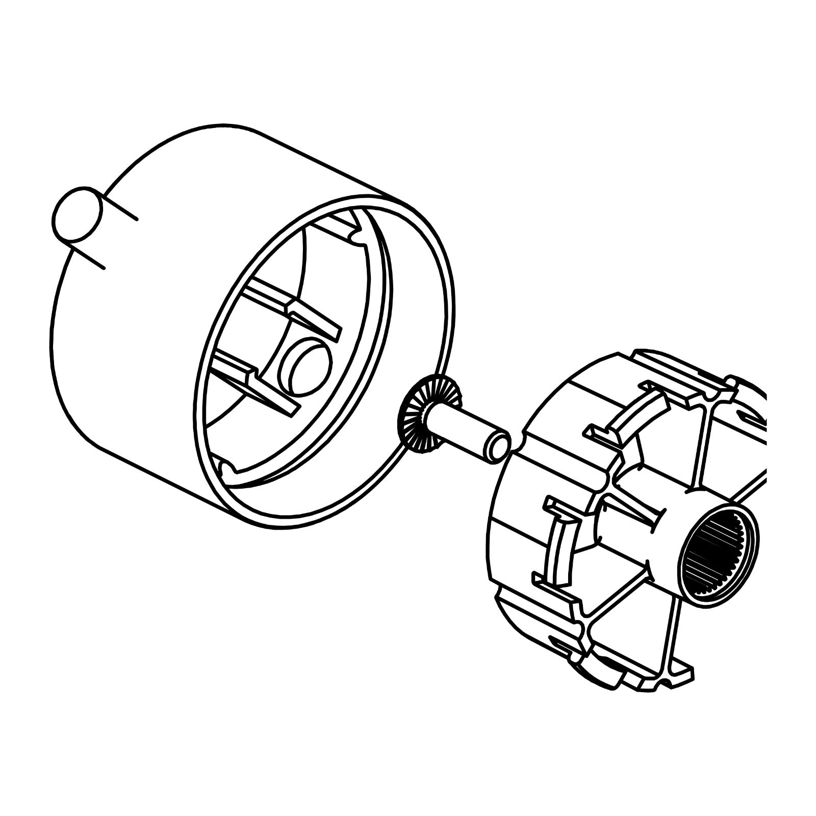 Damixa Debiethendel thermostaat S91 Mat zwart 93184.61 lijntekening