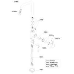 Damixa Pine keukenmengkraan hoge g-uitloop chroom 1706600