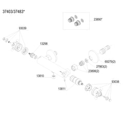 Damixa onderdelen Tradition thermostatische douchemengkraan 37403