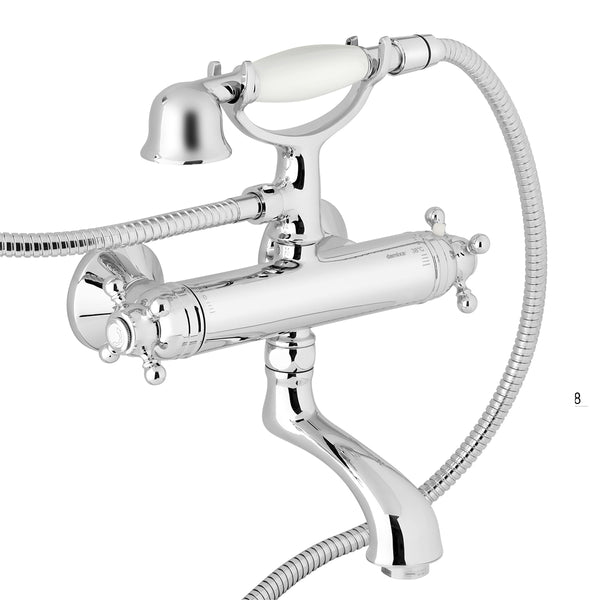 Damixa parts Tradition bath thermostat with hand shower holder 3750300