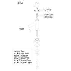 Damixa onderdelen Sky fonteinkraan laag 48830