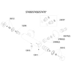 Damixa onderdelen Bell Thermixa 600 tmc douchethermostaat 5740600