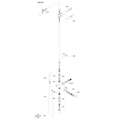 Damixa onderdelen A-Pex thermostatisch regendouche systeem 7360000