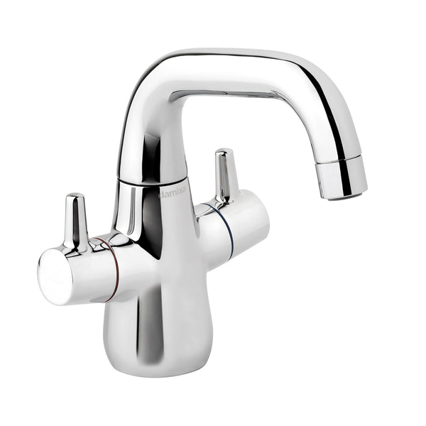 Damixa onderdelen Bell 2-greeps wastafelmengkraan 1-greeps u-uitloop z. waste 9086700