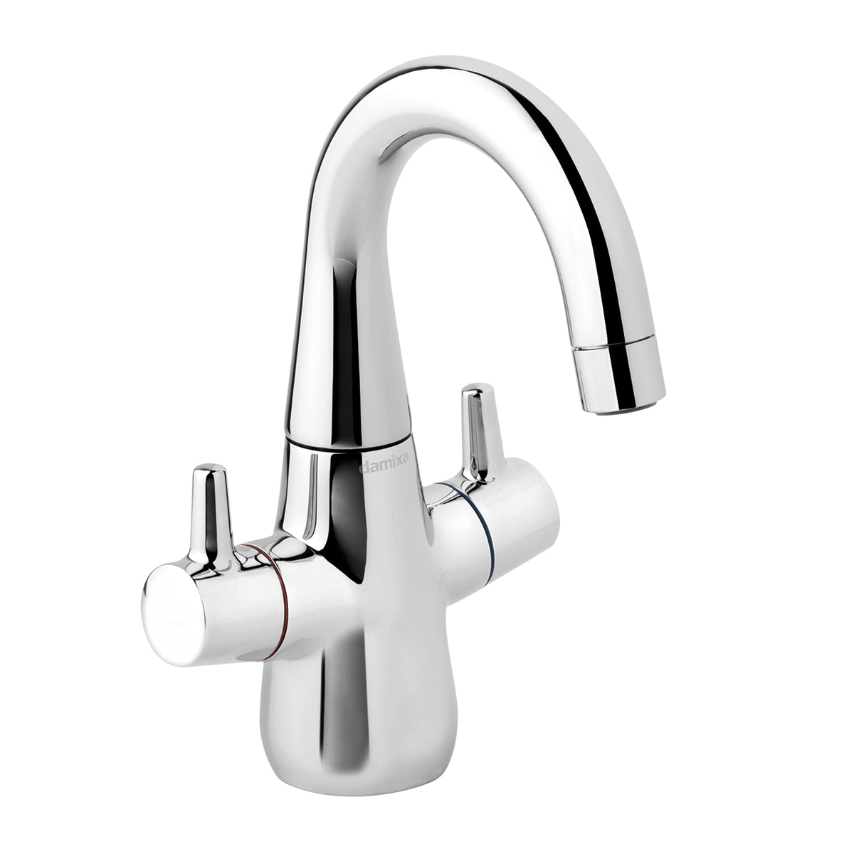 Damixa onderdelen Bell 2-greeps wastafelmengkraan 1-greeps c-uitloop z. waste 9096700