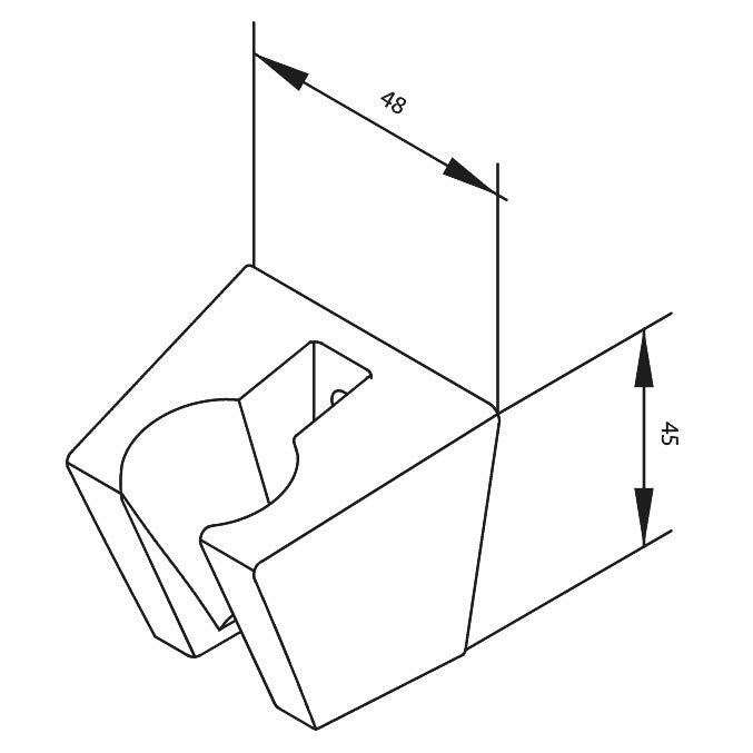 Damixa Wandsteun vast koper geborsteld