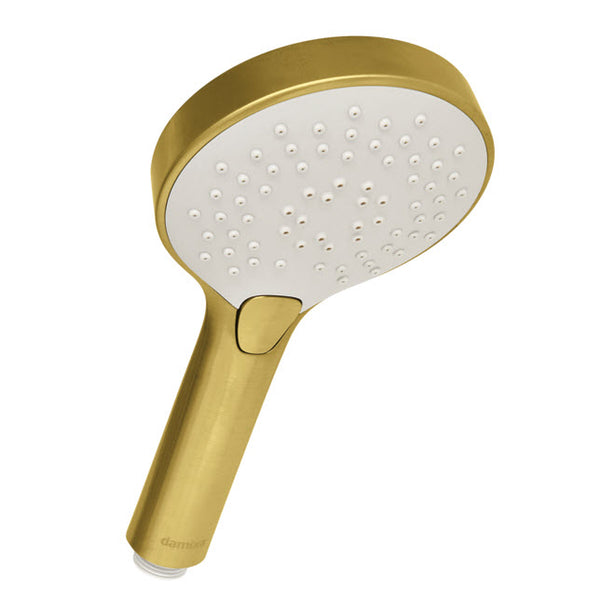 Damixa Silhouet handdouche 110mm 3 standen messing geborsteld