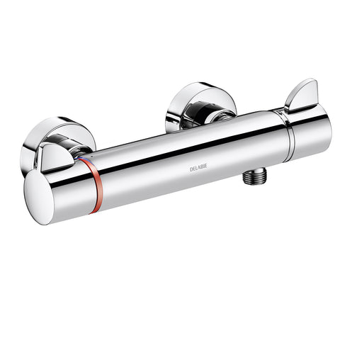 Delabie SECURITHERM Securitouch thermostatische douchemengkraan met S-koppelingen chroom