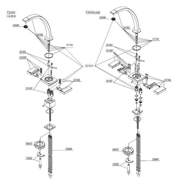 Damixa Parts G Type V3.0 Kitchen Mixer Tap 72000.00