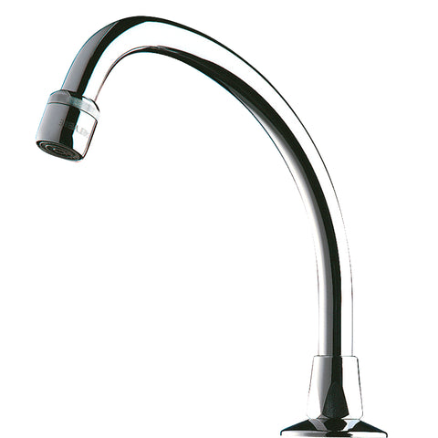 Delabie Draaibare zwanenhalsuitloop M1/2" L.150 H.120 chroom