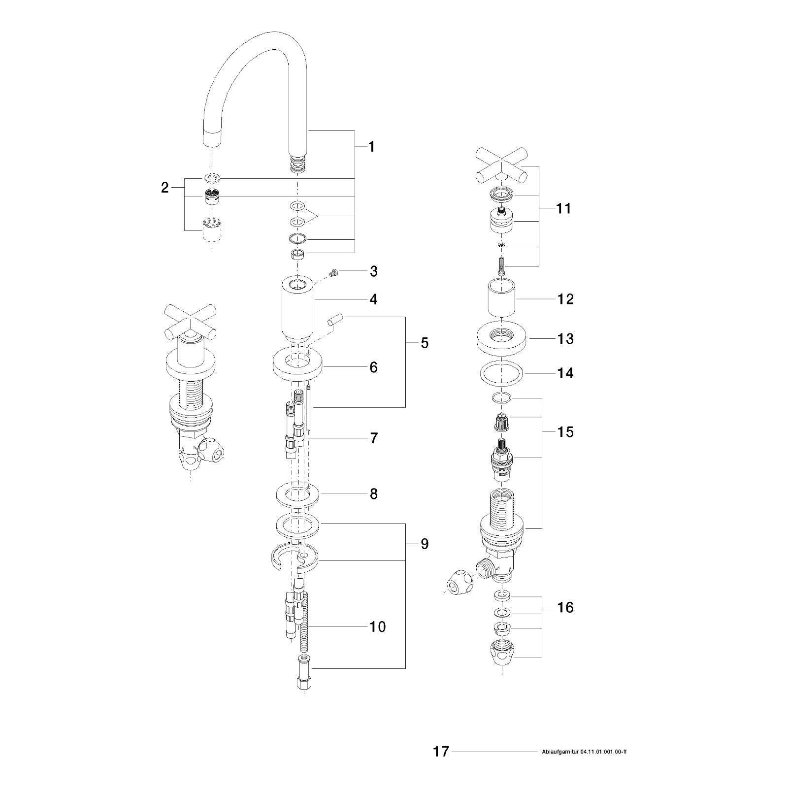 Onderdelentekening Dornbracht DOC-11024