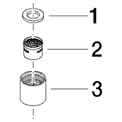 Onderdelentekening perlator 90230102500