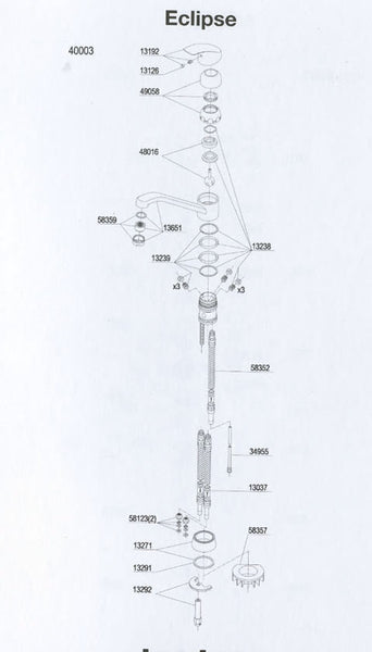 Damixa Parts Eclipse Kitchen Faucet (LOW PRESSURE BOILER) 40003.00