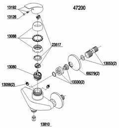 Damixa Parts Eclipse Shower Faucet 47200.00