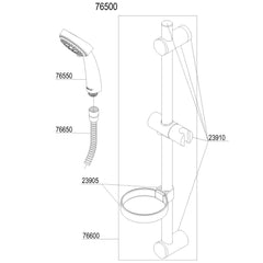 Damixa Parts Shower Program Contour Mini shower set 76500.00