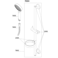 Damixa Parts Shower Program Kudos Grande shower set 76504.00