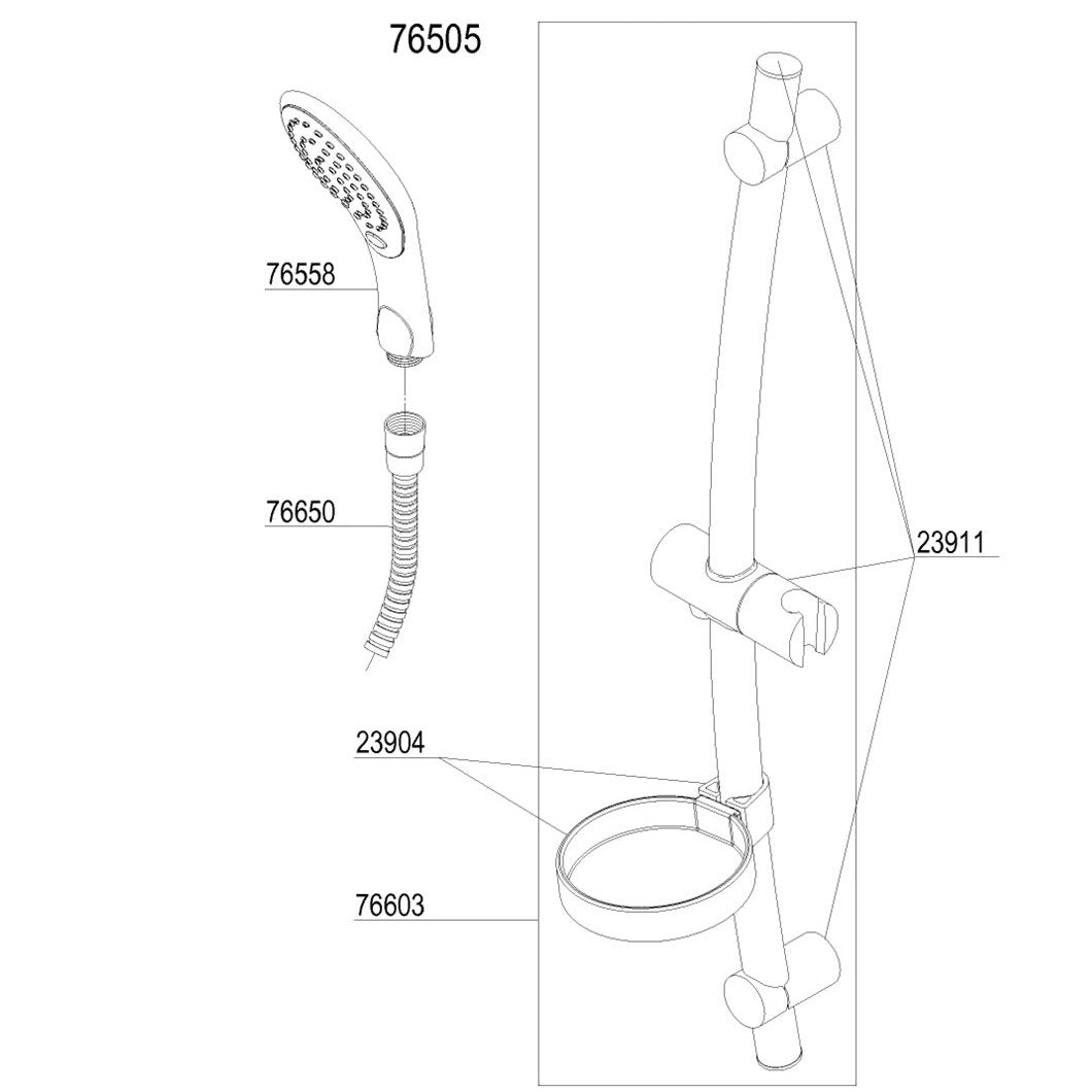 Damixa Parts Shower Program Petite shower set 76505.00