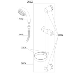 Damixa Parts Shower Program Plus shower set 76507.00
