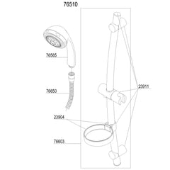Damixa Parts Shower Program Excel shower set 76510.00