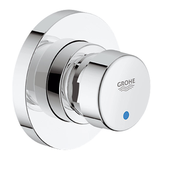 Grohe Euroeco Cosmopolitan S Self-closing Shower Faucet with Blue and ...
