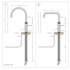 Quooker Fusion 3-in-1 Kokendwaterkraan Mengkraan Keukenkraan