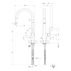 Maattekening Gessi Just 20577