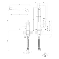 Maattekening Gessi Helium 50105