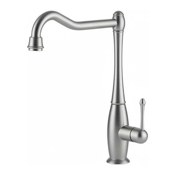 Gessi Antica 1-gats keukenkraan met L-uitloop Inox
