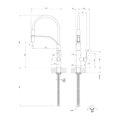 Maattekening Gessi Mesh 60005
