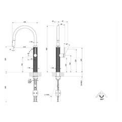 Maattekening Gessi 316 60026