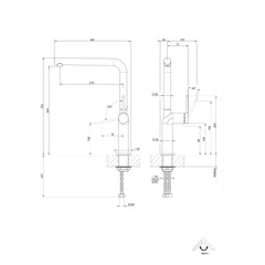 Maattekening Gessi Stelo 60309