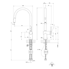 Maattekening Gessi Inedito 60413