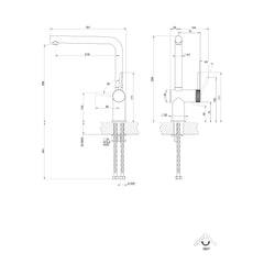 Maattekening Gessi Inedito 60471